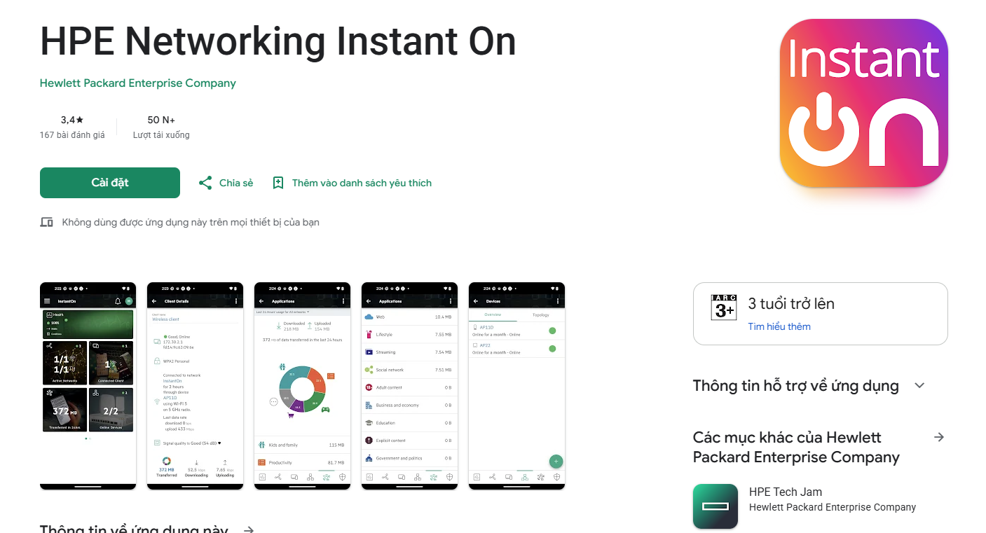 Tải app trên CH Play