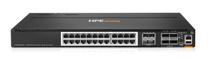 Switch Aruba CX 8100 24XT4XF4C- (R9W89A) (NGUỒN DC)